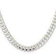 thumbnail image 3 of Auriga 925 Sterling Silver 9 mm Polished Domed Curb Chain Necklace for Mens 28", 3 of 6