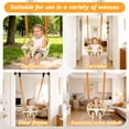 thumbnail image 7 of Chuvikid Toddler Swing,Heavy Duty Rope Anti-Slip Swing Seat Suitable for Indoor & Outdoor,Birthday Gifts for 1-3 3-5 5-8 Year Old, 7 of 7