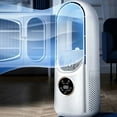 thumbnail image 4 of Bladeless Desk Fan, DC 5V-2A Humidifier Function Portable Bladeless Fan LED Light  for Home Office, 4 of 7
