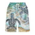 thumbnail image 4 of IROINNID Mens 7 Inch Quick Dry Printed Short Swim Trunks with Mesh Lining Swimwear Bathing, 4 of 5
