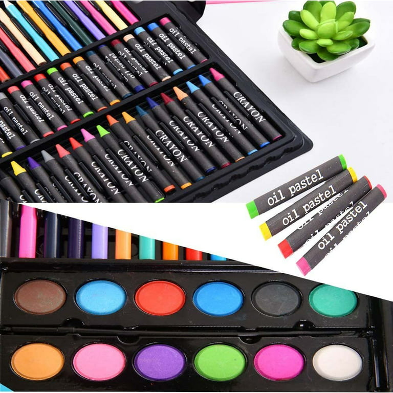  Drawing Supplies,Kids Paint ,Crayons for Kids Ages 4-8-12,Colored  Pencils for Kids Ages 4-8-12,Oil Pastels for Kids,Washable Markers for Kids  Ages 2-8,Paint Paper,Drawing Pad for Kids (Pink) : Toys & Games