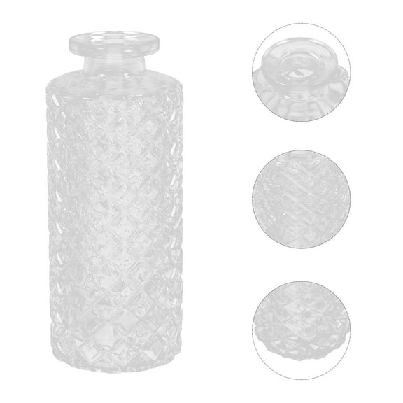 FRCOLOR  Vase Decor Filler Wedding Decorations Embossed Glass Exquisite Design