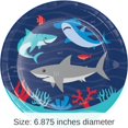 thumbnail image 6 of 96/Case Bulk Shark Party Dessert Plates, 6 of 7