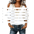 thumbnail image 3 of YVNAURA Women's Cold Shoulder Tops Summer Lace Trim V Neck Blouse Hollow Out Chiffon Shirt Trendy 2026 Loose Fit Short Sleeve Casual Tops for Women Going Out Date Night, Orange,S, 3 of 6