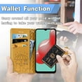thumbnail image 5 of case for Samsung Galaxy S21 FE Cartoon Girl Wallet Case, Cat Dog Style Flip Phone Cover with ID Card Holder & Kickstand PU Leather Magnetic Clasp Cases for Samsung Galaxy S21 FE MG Yellow, 5 of 14
