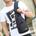 thumbnail image 3 of Stylago USB Charging Port Sling Backpack for Women Chest Bag Crossbody Purse with Earphone Hole Multifunctional Hiking Travel Pack Black, 3 of 6