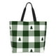 thumbnail image 1 of Easygdp Green White Lumberjack Plaid Bolsas Tote para Mujer, Bolsos de Hombro para Viaje, Bolsos de Mano de Gran Capacidad para Compras y Trabajo, 1 of 8