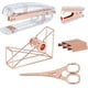 thumbnail image 1 of Kit de material de oficina con 5 accesorios de escritorio: dispensador de cinta adhesiva, quitagrapas y juego de grapadora con grapas estándar de latón 24/6., 1 of 7