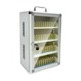thumbnail image 2 of Gabinete de almacenamiento para teléfono, soporte de seguridad para teléfono celular, caja con cerradura de rejilla 48 ranuras, 2 of 9
