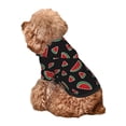 thumbnail image 5 of Honeii Watermelon Print Small Dog Hoodies Pet Hooded Sweatshirts Fall Winter Puppy Cat Sweaters Warm Clothes for Small Dogs Outfits Costume-XX-Large, 5 of 7