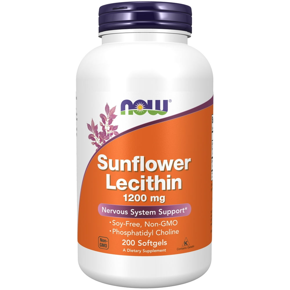 NOW Supplements, Sunflower Lecithin 1200 mg with Phosphatidyl Choline