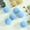 Light Blue, variant on 6PCS Christmas Velvet Flocked Tree Balls Ornaments 2.4in for Xmas Tree, InsCrazy Christmas Balls Shatterproof Hanging Ornaments Party Props Christmas Decorations
