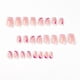 thumbnail image 2 of 24 pcs french manicure simple pink and white stitching manicure manicure finished manicure, 2 of 5