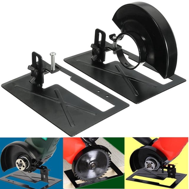 2X Variable Angle Grinder Cutting Machine Conversion Tool Angle Grinder Holder Safety Shield DIY Tools (with Case)
