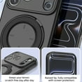 thumbnail image 6 of for iPhone 17 Pro Case with Magnetic Rotating Ring Stand, Shockproof Soft TPU Wireless Charging Anti-Scratch Protection Anti-Scratch Soft Microfiber Lining Skin Friendlt Phone Cover, Gray, 6 of 13