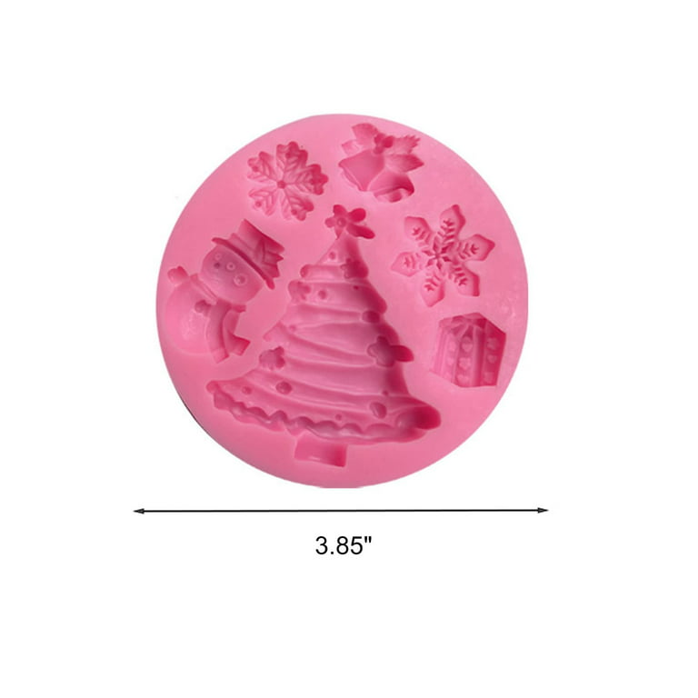 8 Capacity Christmas Lollipop Silicone Candy Mold 2 Pcs chocolate Lollipop  Moulds including elk Santa Claus Christmas tree Xmas hat Bear flower Molds