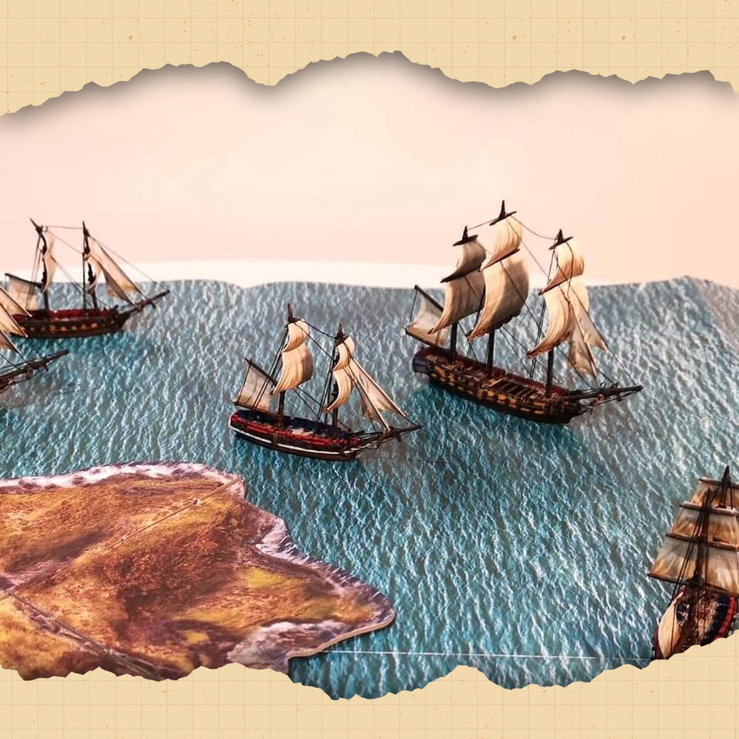 Warlord Black Seas: USS Constitution Board Game | Age Of Sail Naval Strategy Wargame For Adults - View #9