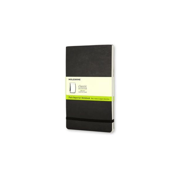 Moleskine Soft Reporter Notebook, 5" x 8.25", Large, Plain Walmart