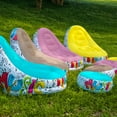 thumbnail image 4 of Canapé Gonflable, Chaise Longue Gonflable Anti-Fuite avec Repose-Pieds pour Camping Extérieur Marron, 4 of 7