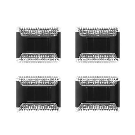 

EDFRWWS 4pcs LED Street Light Plastic Solar Wall Light for Courtyard Park (White Light)