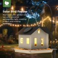 thumbnail image 2 of Comedero solar para pájaros Mrcrafts de metal para exteriores con luz LED, 2 of 5