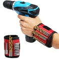 thumbnail image 1 of Xihbxyly Pulsera Magnética, 6 Imanes Superpotentes, Cierre Ajustable, Poliéster Ligero, Herramienta Práctica para Carpintería, Proyectos de Bricolaje y Mejoras Del Hogar, Portátil, 1 Paquete, 1 of 1
