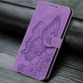 thumbnail image 2 of Flip Case for Samsung Galaxy A42 5G Protective PU Leather Wallet Case Flip with Card Slot Stand Magnetic Closure Butterfly Women Flip Cover for Men Business Elegant Case for Galaxy A42 5G (Purple), 2 of 6