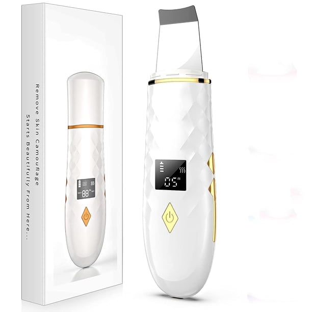 Espátula facial para fregar la piel, limpiador de poros para eliminar puntos negros Lcd, herramienta de elevación facial con cargador USB, extractor de comedones multifunción para limpieza facial prof Namotu CZMY-ZH52