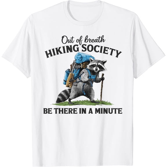 Out Of Breath Hiking T-Shirt, Outdoor Tee Size S-5XL