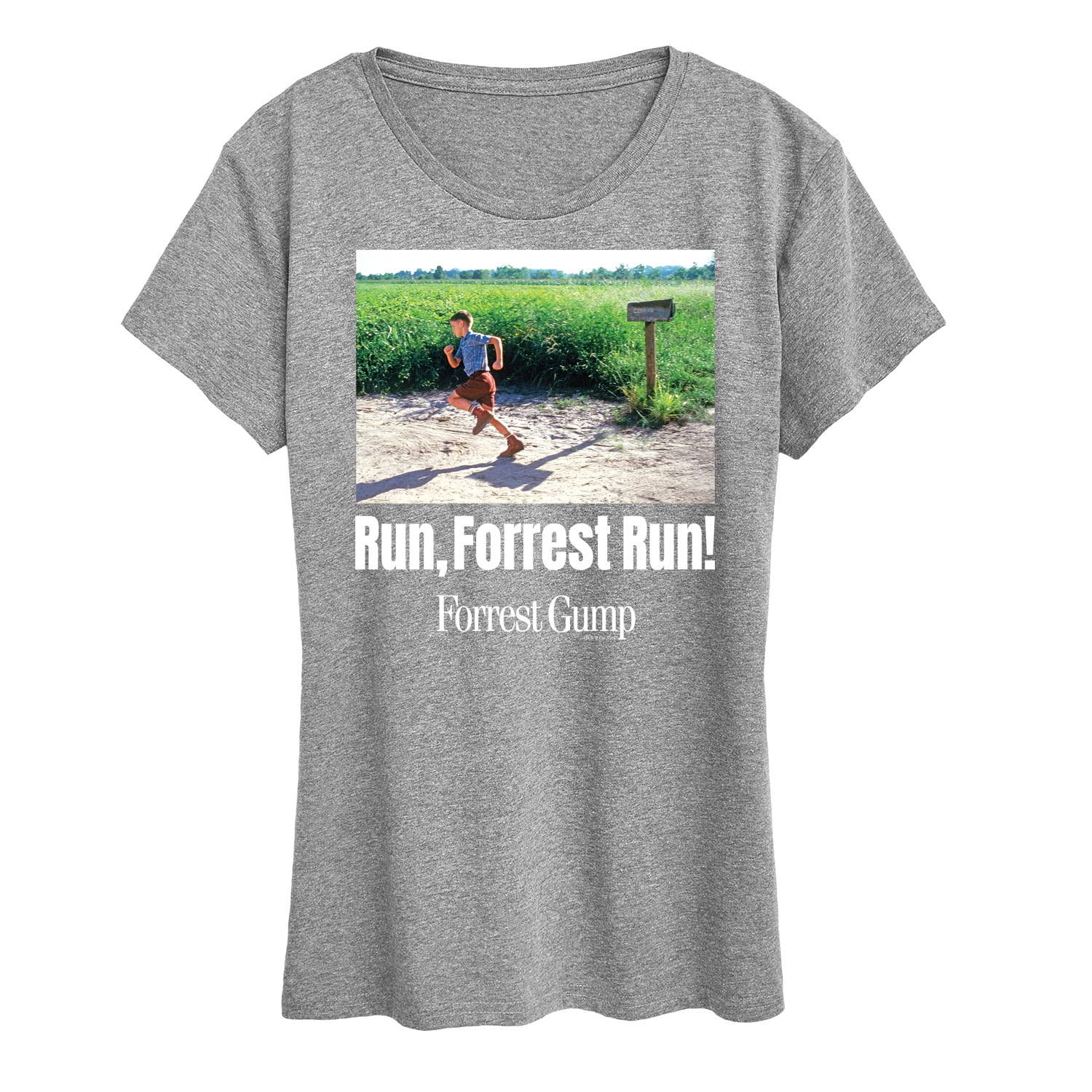 biograf friktion Diskutere Forrest Gump - Run Forrest Run - Women's Short Sleeve Graphic T-Shirt -  Walmart.com