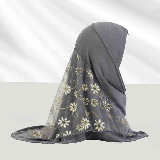 KOKOPARK Bandeaux pour Femmes Rétro Turban en Coton Africain Respirant Gris