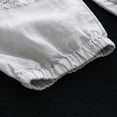 thumbnail image 5 of lcziwo Ofertas de Hoy en Liquidación, Comfy Cotton Linen Pants for Women Loose Casual Lace Patchwork Tapered Capris Pant Summer Solid Elastic Waist Cropped Pants with Pockets Beige XXL, 5 of 7