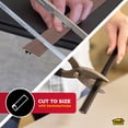 thumbnail image 5 of M-D Building Products 43319 1-7/8 In. X 36 In. Spice Aluminum CINCH® Reducer Fluted w/Snaptrack, 5 of 11