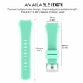 thumbnail image 4 of Mignova Watch Band For LG Watch R W100/LG Watch Urbane W150,Sport Silicone Strap Quick Release Soft Rubber Replacement Watch Bands for LG Watch R W100/LG Watch Urbane W150(Aqua), 4 of 6