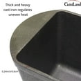 thumbnail image 5 of Cuisiland Rectangular Cast Iron Bread Loaf Pan, Heavy Duty 11x4.75x4,25" (14"L/Handles) with Lid (BLP137), 5 of 5