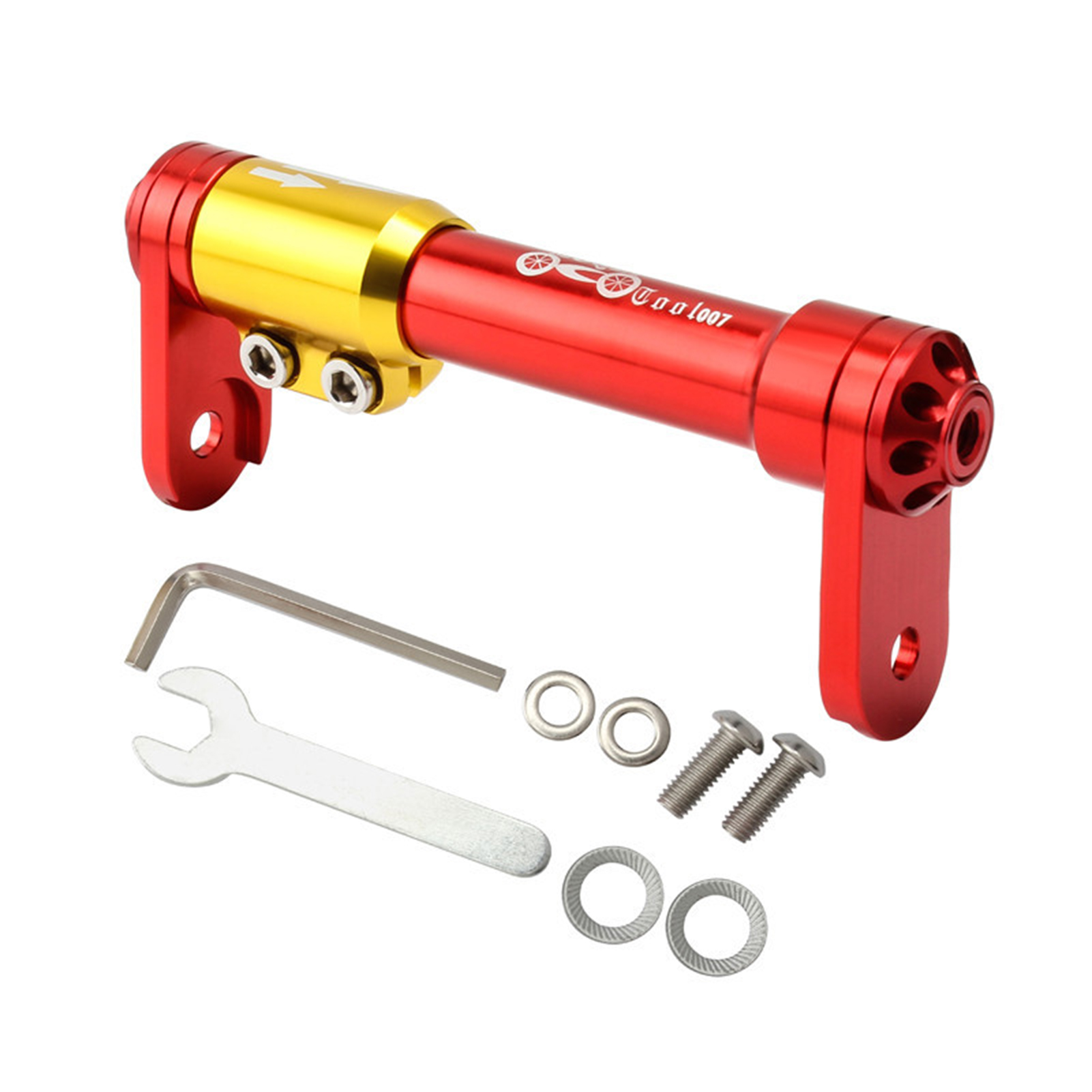 Bike Easy Wheel Extension Rod Bicycle Telescopic Bar Rear Cargo Rack Aluminum Alloy Easy Wheel