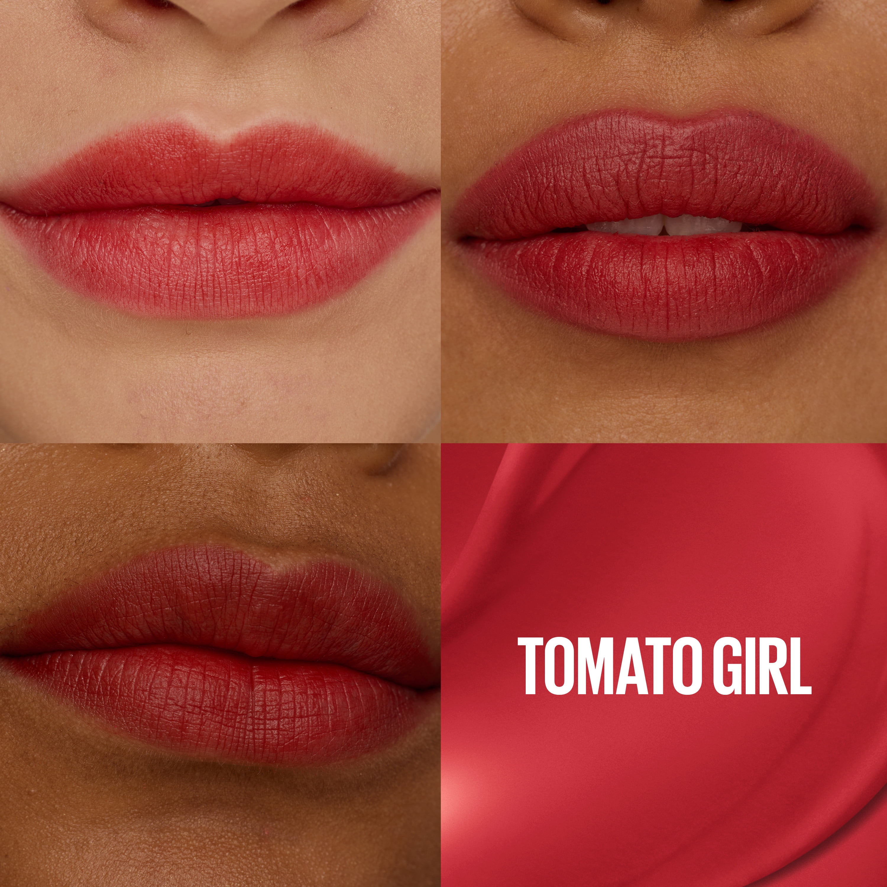 Maybelline Super Stay Teddy Tint Long Lasting Matte Lip Tint, Tomato Girl, 0.17 fl oz