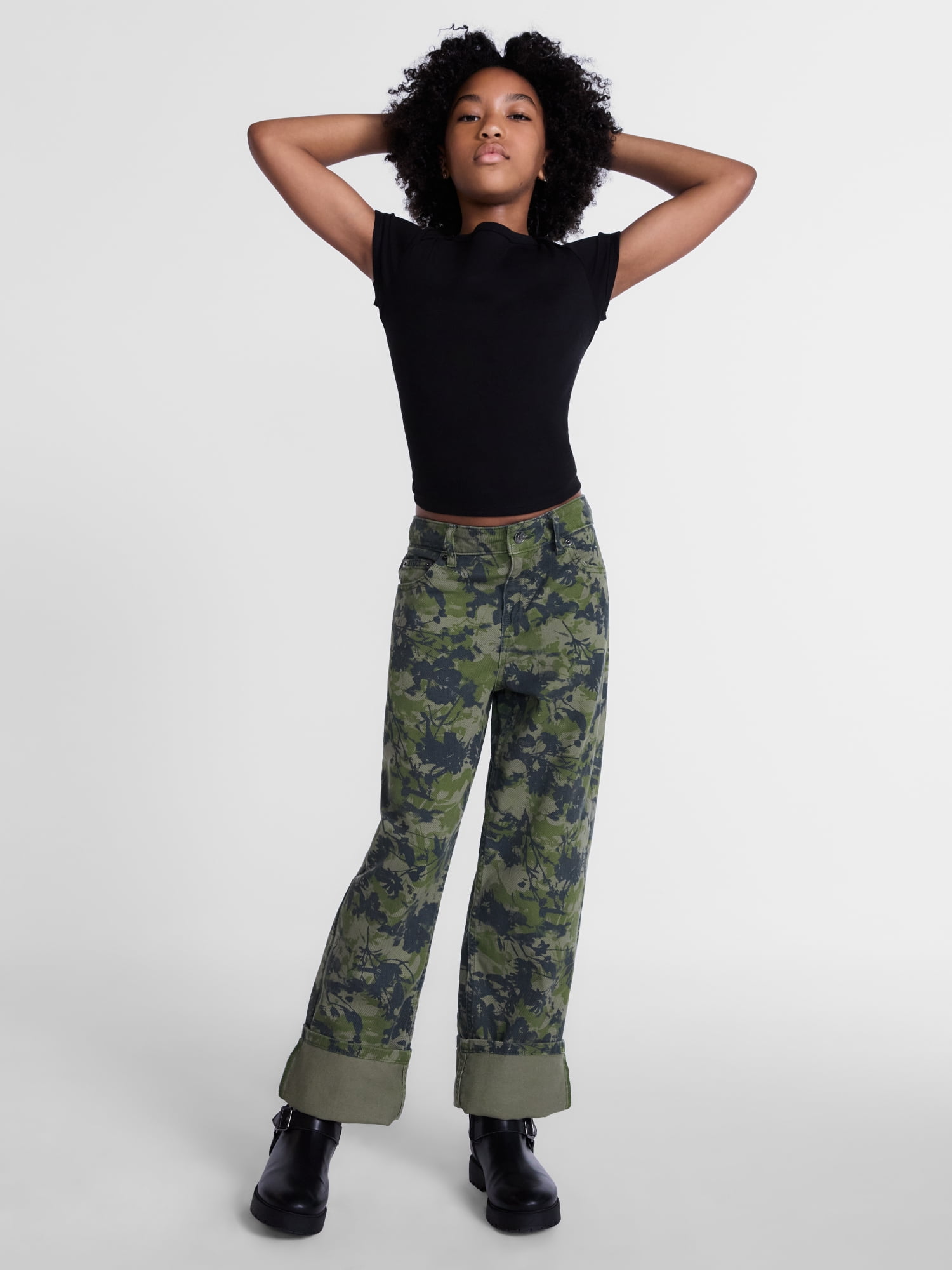 Weekend Academy Girls Baggy Straight Pant, Sizes 4-18