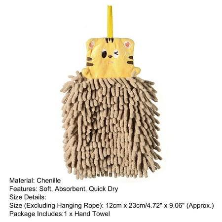 

SUZY Hand Rag Multi-purpose Fade-resistant Durable Animal Design Hanging Hand Towel