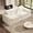 Beige, variant on Aukfa 4-Piece L-Shaped Modular Sectional Sofa with Ottoman for Living Room, Ice Flower Chenille, Green