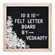 thumbnail image 1 of Tablero de letras de fieltro Veskaoty 25 x 25 cm, 294 caracteres, 1 of 6