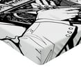 thumbnail image 2 of Ambesonne Retro Fitted Sheet, Jazz Band in New York, Twin XL Size, Black White, 2 of 3
