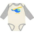 thumbnail image 3 of Inktastic Blue Helicopter Boys or Girls Long Sleeve Baby Bodysuit, 3 of 5