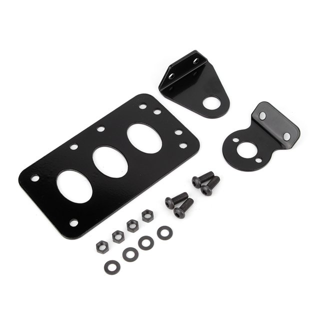Motorcycle License Plate Holder Tail Light Bracket Iron Motorcycle Rear License Plate Holder Side Tail Light Bracket Modification Accessory