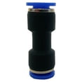 thumbnail image 2 of 2pc 6MM OD Tube Pneumatic Straight Union Connector, Push To Connect Air Fitting, 2 of 10