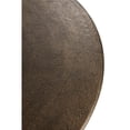 thumbnail image 2 of Ley 24 Inch Aluminum Side End Table, Round Top, Pedestal Base, Bronze- Saltoro Sherpi, 2 of 5