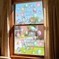 thumbnail image 6 of Cute Easter Bunny Egg Wreath Static Window Clings - Romantic Wall Stickers for Bedroom Home Decoration, Removable Window Decals for Easter Celebration & Spring Home Beautification, 11.81*15.74in, 6 of 8