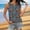 Blue, variant on ClodeEU Women's Summer Print Crewneck Sleeveless Tank Top ,Solid Color Casual Fashion T Shirt Gray,Womens Plus M