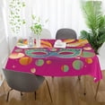 thumbnail image 6 of Coolnut Mardi Gras Tablecloth, Waterproof Washable Polyester Square Table Cover, Durable Tablecloth for Kitchen Dining Table Party Decor, 60"X 90", 6 of 7