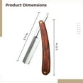 thumbnail image 4 of Straight Razor with Wooden Handle, Vintage Folding Shaving Knife Set with Sharp Stainless Steel Blade, Moisture-Resistant Wood, and Complete Accessories for Precision Shaving and Grooming, 4 of 5